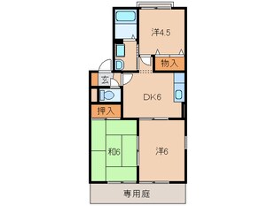 カーササンライズⅡの物件間取画像